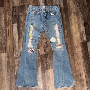 True Religion Woodstock Patchwork Jeans